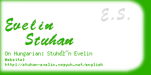 evelin stuhan business card